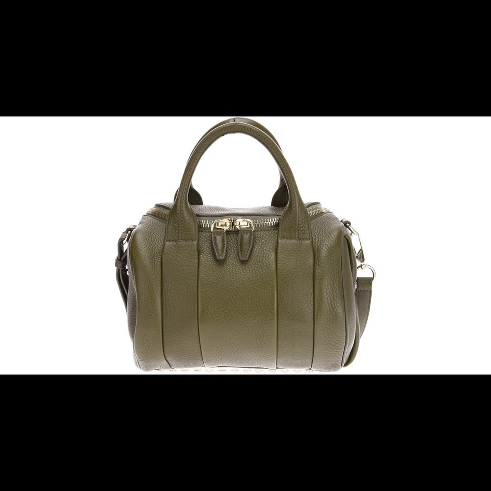 Alexander Wang Rocco Duffel in Khaki Green & Gold